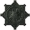 Ekena Millwork Antilles Ceiling Medallion (Fits Canopies up to 6"), 38 1/4"OD x 1 1/2"P, Painted Turtle Crackle CM38ANPTC - alternate 1